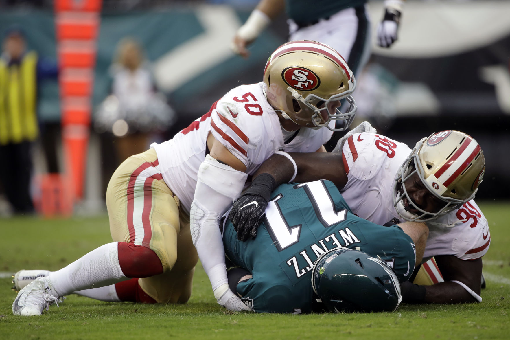 Earl Mitchell 49ers Eagles Football